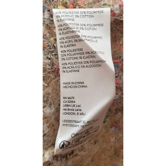 NEW FREE PEOPLE STARDUST CONCH SHELL CROP PULLOVER SWEATER SZ MEDIUM - Picture 6 of 7